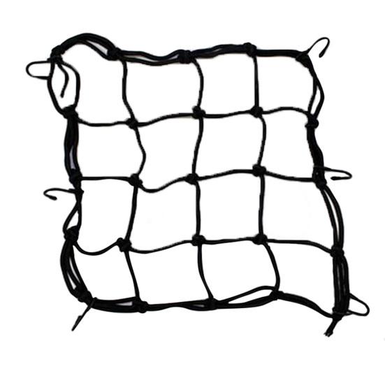 Motorcycle Bike 6 Hooks Fuel Tank Luggage Helmet Holder Mesh Web Elastic Net