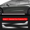 For Tesla Model3/Y 2017-2022 Front Door Rear Door Protective Film Invisible Car Clothing TPU Film Decoration Special Accessories