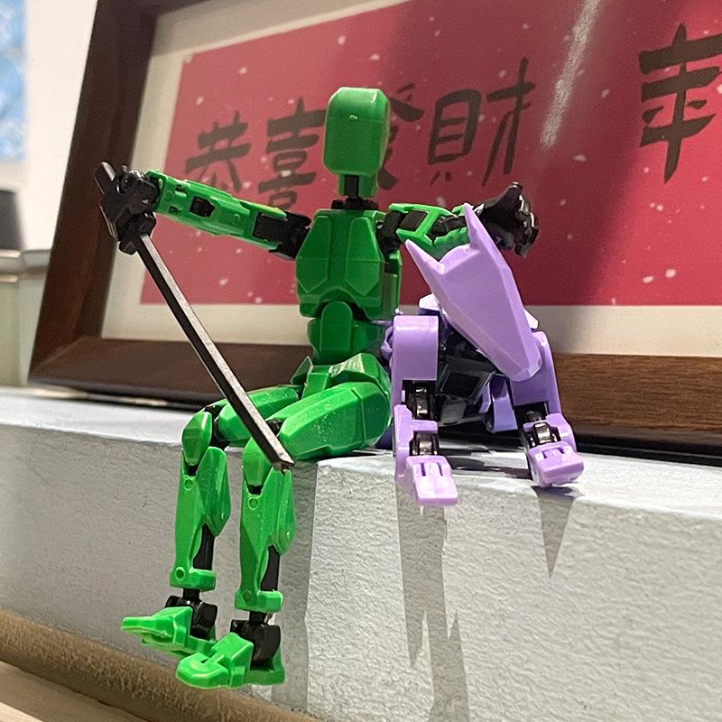 3D Printing Movable Multi-Jointed Shapeshift Robot Dog Lucky Doll 13 Joints Toy Diy Puzzle Assembling Toy Styling Ornaments Gift
