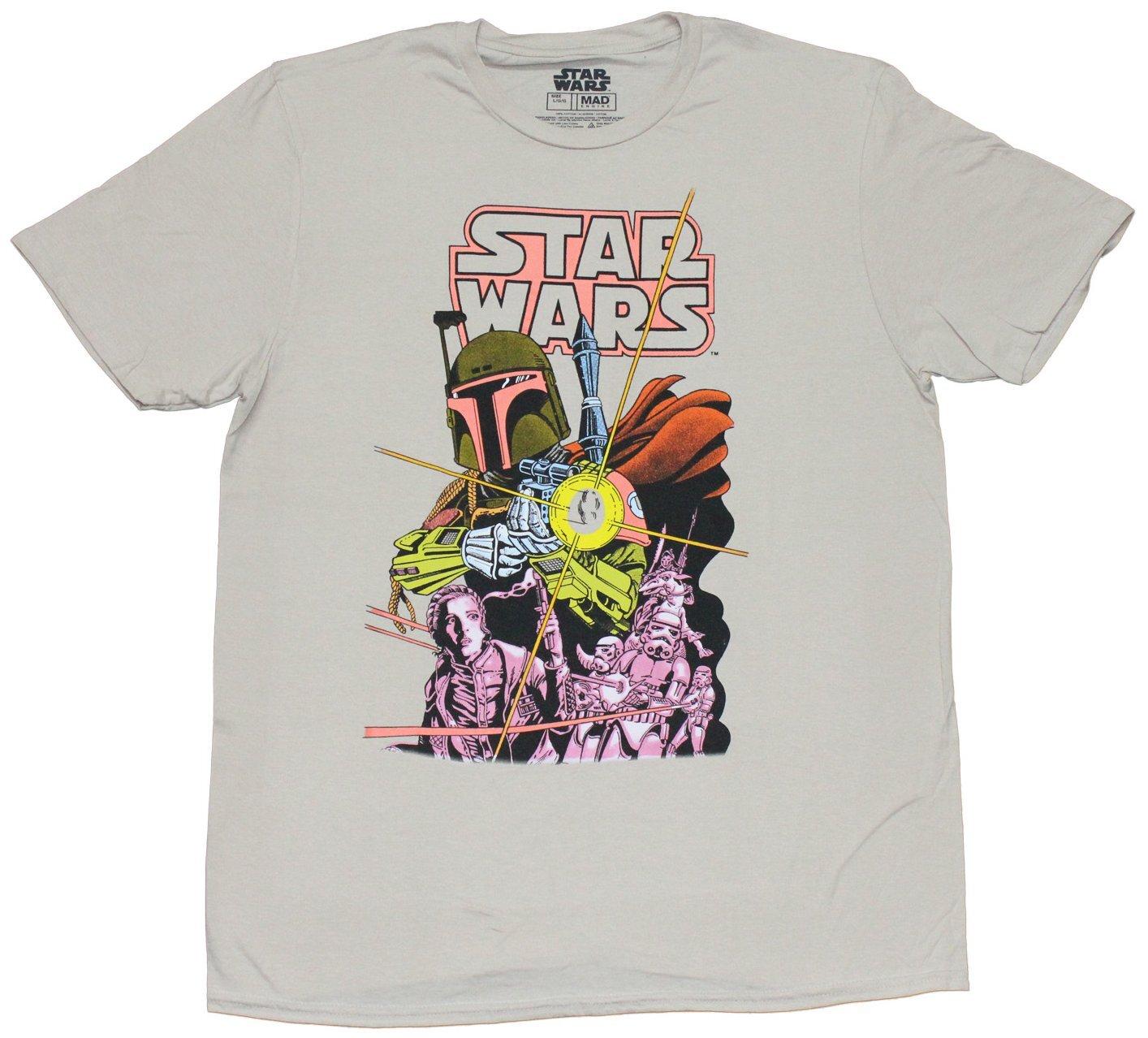 Star Wars New Adult T-Shirt - Boba Fett Comic Cover Image S