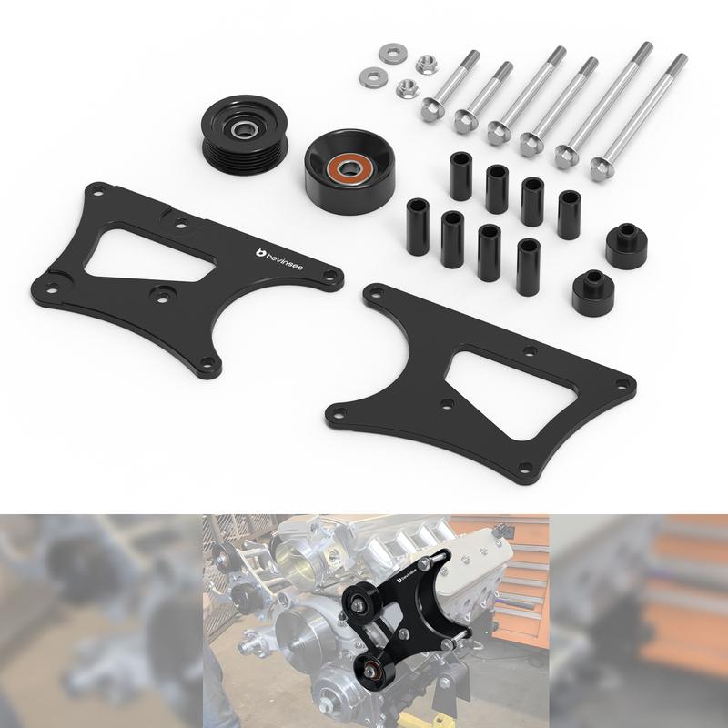 For LS High Mount Alternator Bracket Aluminum for LS Swap, for LS Truck Engine 4.8 5.3 6.0 6.2L, for Corvette for GTO for F-body