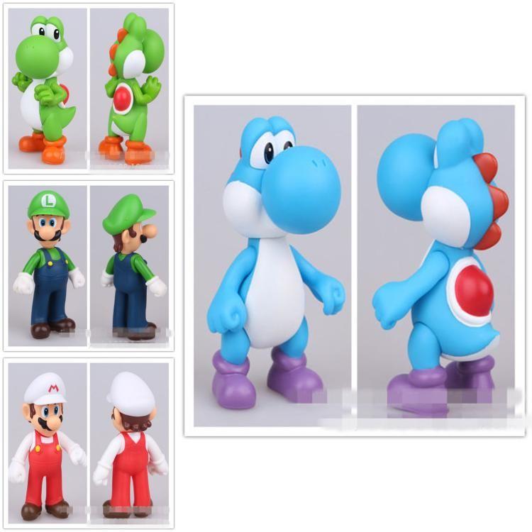 Super Mario Bros Luigi Bowser Princess Peach Plastic Action Figures For Collectors And Display Enthusiasts