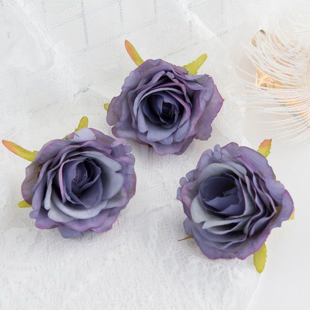 5/10Pcs Artificial Flowers Silk Rose Wedding Bridal Bouquet Home Room Garden Festival Garland Wall Hot sales Diy Gift Box Decora