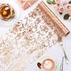 Exclusive Irregular Texture Hot Stamping Foil Table Runner and Placemat for Wedding Decor and Gift Packaging