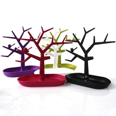Multifunctional Bird Tree Jewelry Display Stand – Tree-Shaped Desktop Organizer