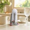 Durable Plastic Scrubber Suction Cup Bottle Brush, Wall Mounted Rotating Cleaning Scrubber, Tea Stain Remover Thick Bristles Sink Accessory