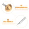 20Pcs Copper Furniture Nails Decorative Upholstery Pins Half Round Head Sharp Entry Striped Shank Anti-Loosening for Wood Craft