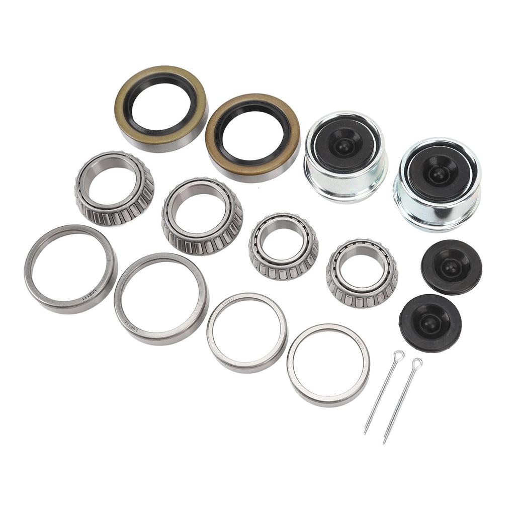 Set of 2 L68149 L44649 L44649 Trailer Wheel Hub Bearing Kit, 1-1 16" to
