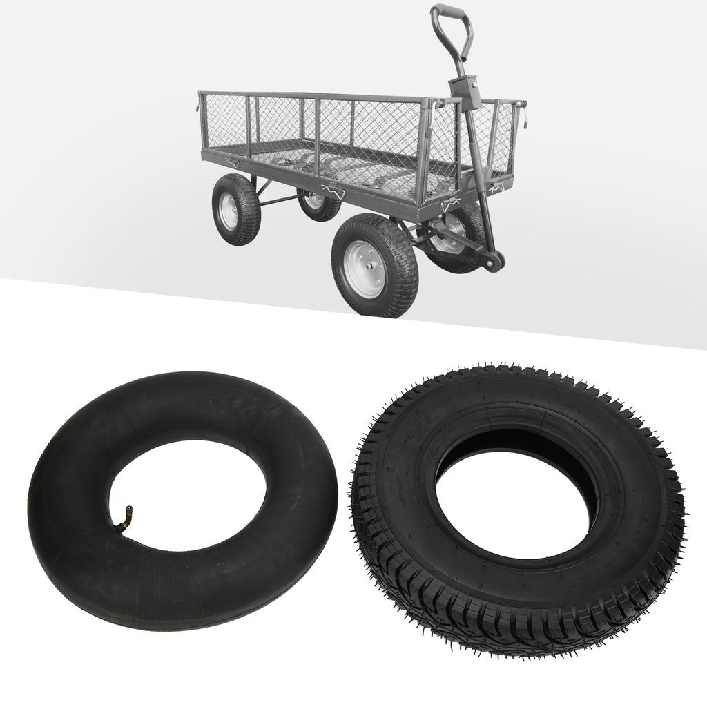 4.80/4.008in Tire Inner Tube Set Rubber Nylon Replacement for Dollies Trolleys 16in OD 4inWidth