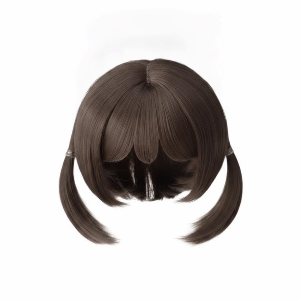 Cute Mushroom Bob Cut BJD Doll Bob Wig Braided Wig  For 1/3 1/4 1/6 Scale BJD Dolls