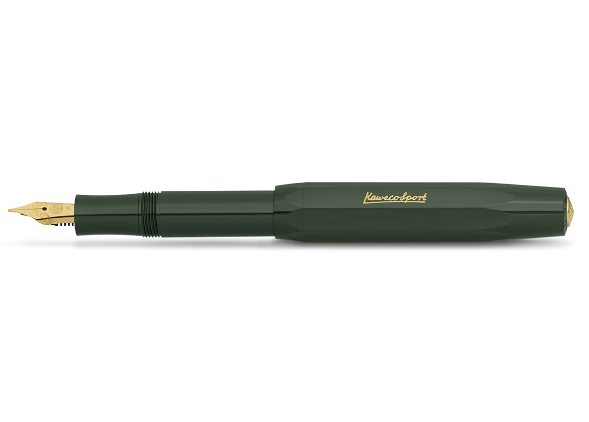 

Kaweco Classic Sport Fountain Fine Officially Imported Pen, Nib, Green, 10000488, зелёный