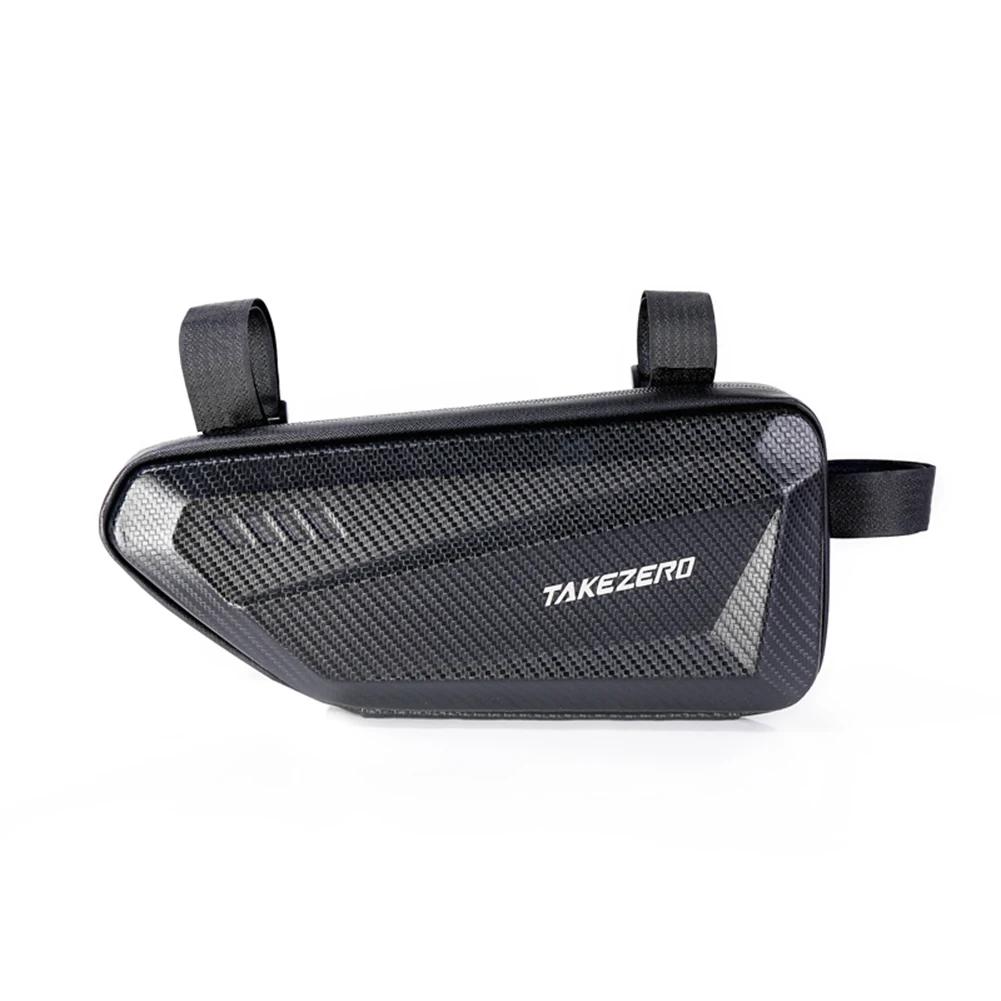 1.5L Motorcycle Frame Hard Shell Side Bags Universal Bike Frame Front Tube Bag Waterproof Large Capacity Cycling Accessories