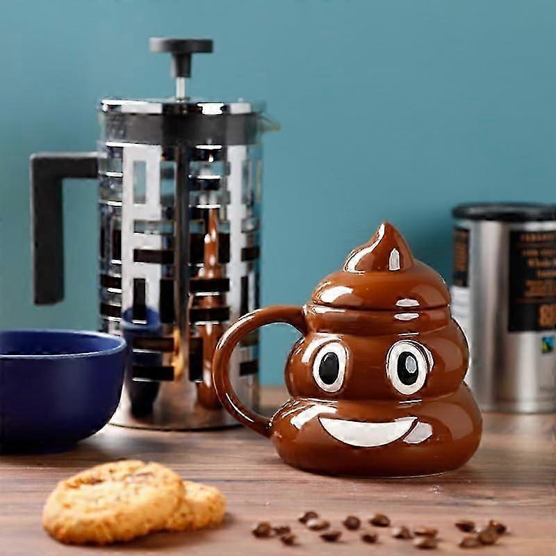 Emotive Mug - Poop with Lid