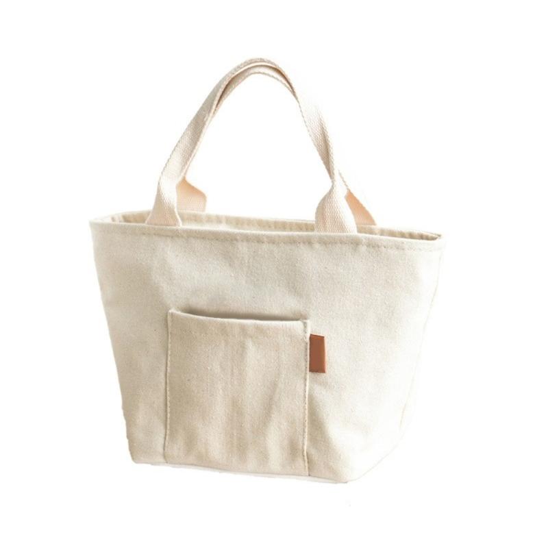 

Изолированная сумка-ланч для женщин, мужчин, взрослых. Сумка для ланча с передним карманом. Контейнер-ланчбокс. Сумка-холодильник для работы, пикника белый