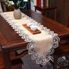 Lace Table Runner American Luxury Waterproof and Oil-proof Pu Dining Table Shoe Cabinet Strip Tablecloth Table Runner