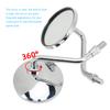 Rear View Mirror 3.4in Wide   Handlebar Rear View Mirrors for Motorcycle