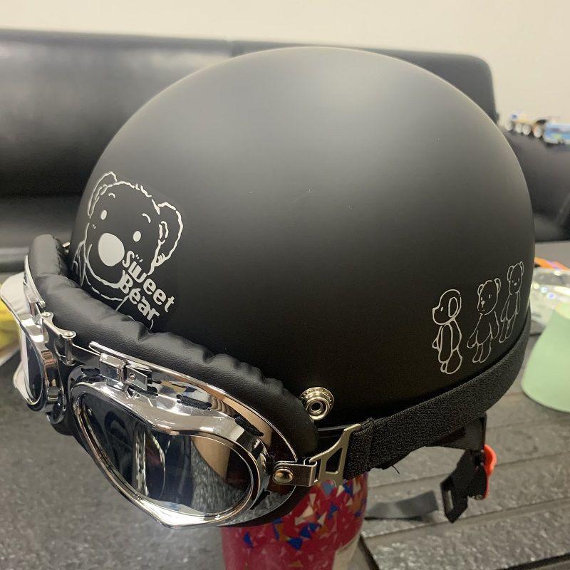 Electric Battery Car Helmet Gray Man Lady Retro Summer Sunshade Sunscreen Half Helmet Cute Summer Hard Hat Full Helmet