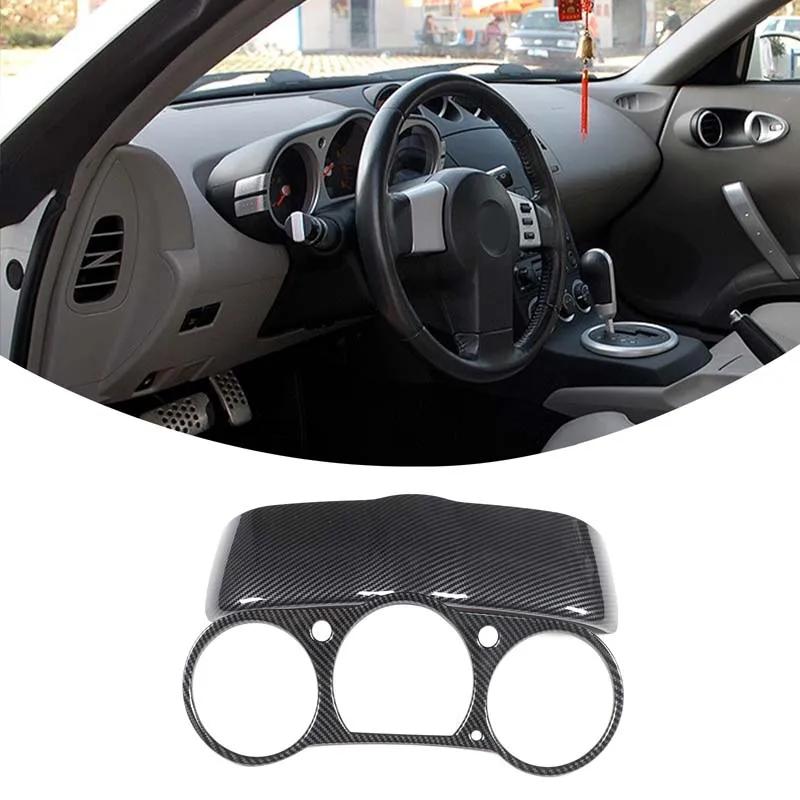 For Nissan 350Z Z33 2003-2006 LHD ABS Carbon Fiber Car Control Gear Shift Panel air outlet cover Rearview Mirror Cover Sticker