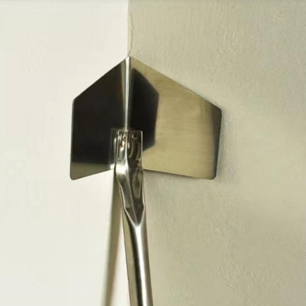 Outdoor Corner Trowel Stainless Steel Garden Metal Handle 90 Degree Drywall Outdoor Corner Trowel Small Rounded Cutting Tools