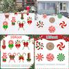 1 Set Christmas Venue Sign Stakes Courtyard Candy Shape Holiday Gifts Yard Decorations Home Garden Multiple Options Available