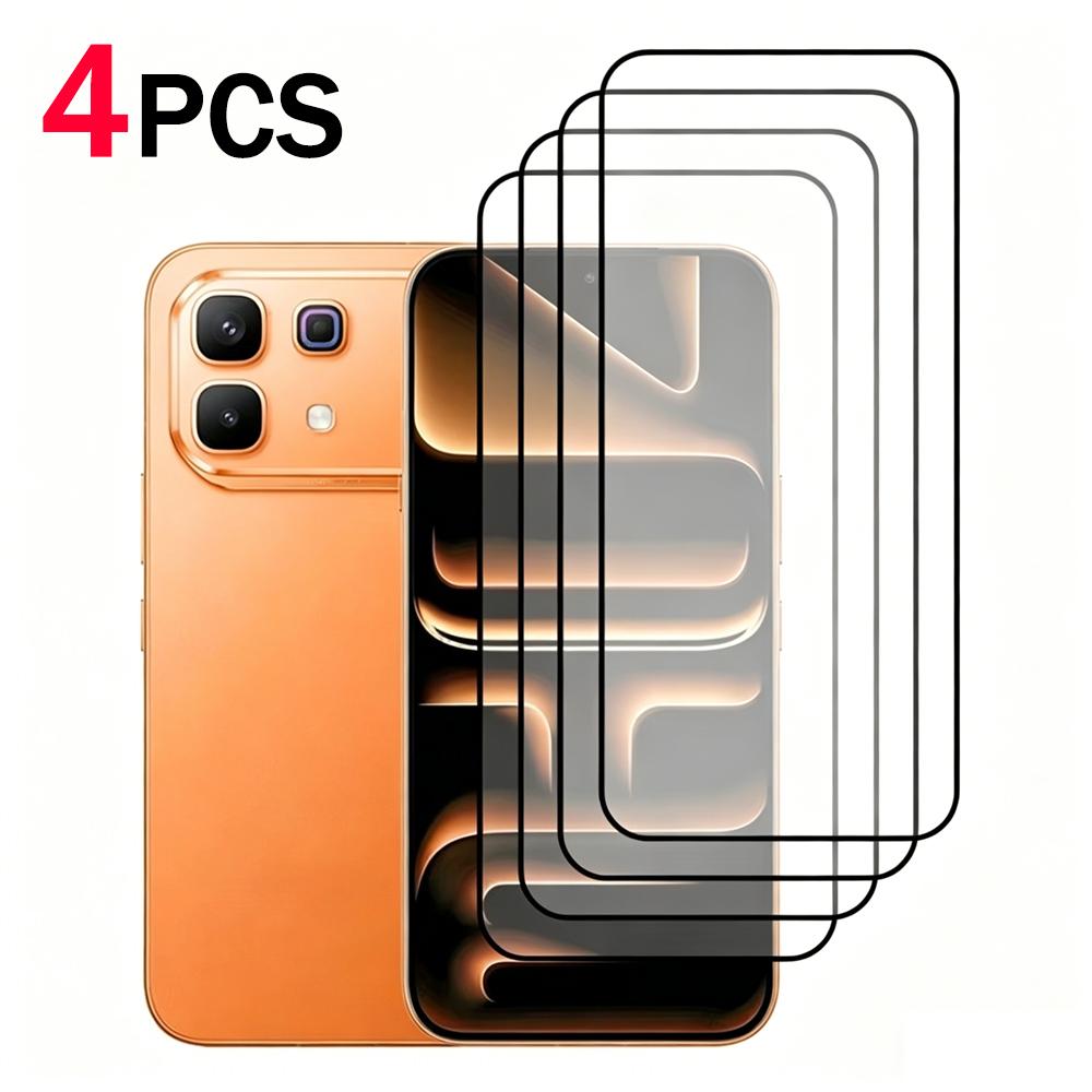 4-1Pcs Ultra HD Tempered Glass for Infinix Note 60 Pro Screen Protector 9h Hardness Anti-scratch Shatterproof Protective Films