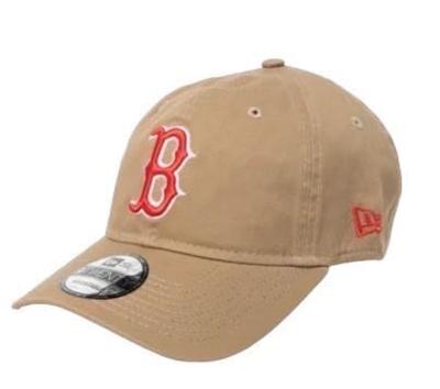 9TWENTY Baseball Team LA Soft Cross NEWERA Red Sox Beige Cap, 920, Yankees/Dodgers, Baseball, NYY, Strap, Adjustable, 9TWENTY, [Used]