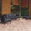 Day and Night - Day and Night Garden Furniture Set 5 Pieces and Cushions Solid Pine Wood