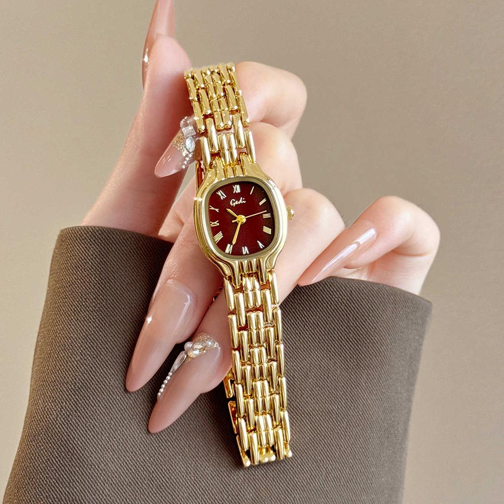 GEDI Vintage Gold Women's Watch Luxury Shell Dial Elegant Dress Waterproof Quartz Women's Wristwatch Gift #Reloj Mujer