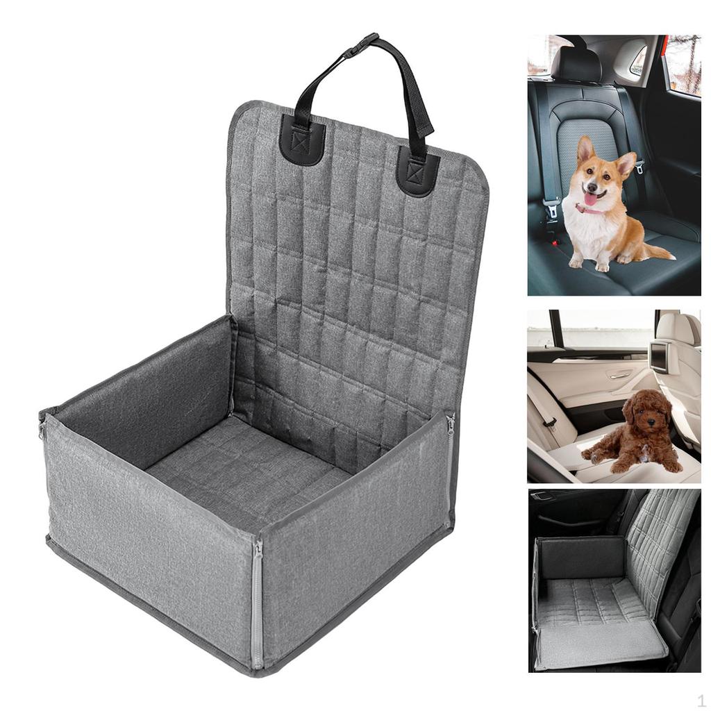 Dog Seat Cover Front Covers for Washable Adjustable Buckles Car Interior Pet