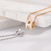 Pony's White 18K Gold Plated 'H' Initial Necklace - Elegant, High-End, Non-Fading Clavicle Chain
