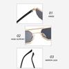 UV400 Polygon Sunglasses Large Frame Multicolor Eyewear Double Beam Sun Glasses  Unisex
