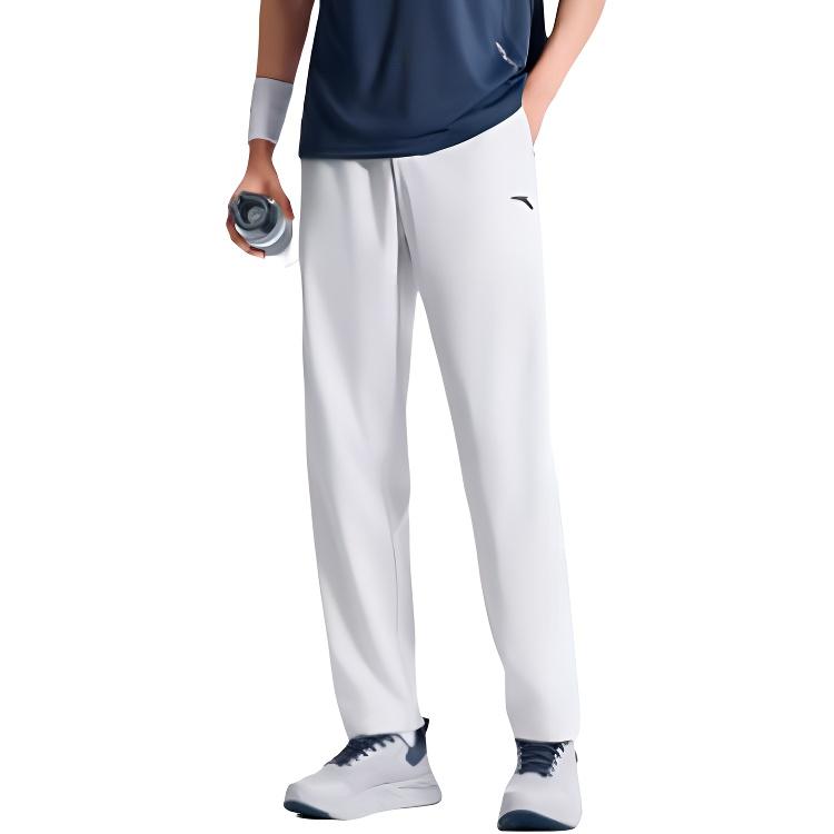 

Anta Mens Training Series Simple Breathable Solid Color Straight Leg Lace-Up Casual Pants Men bottoms 952527509-1 3XL