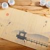 Chinese Zen Bamboo Tea Mat, Printed Hand-painted Bamboo Table Flag, Handmade Tea Ceremony Teapot Mat, Heat Insulation Mat, Tea Towel