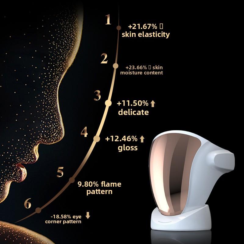 Beauty Mask Red and Blue LED Mask Mask Instrument Household Integrated Photon Skin Rejuvenation Instrument with Neck