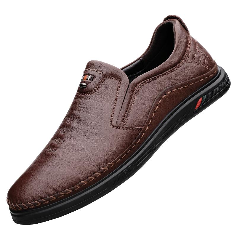 Brand Anti-Slip Comfortable Flat Shoes Designer Rubber Sole Breathable Shoes Fashion Men Loafers Lightweight Men's Driving Shoes