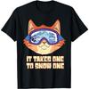 Snowboarding - Pet Cat - Snow Mountain T-Shirt