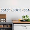 Retro Patterned Geometric Waistline Bedroom Living Room Entrance Hall Home Wall Decoration Stickers