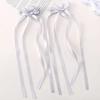 LOVEKIKI 2Pcs Long Tassel Hair Bow Hair Clips for Girl Lovely Ribbon Headwear Ins Party Ponytail Barrette Women Hair Accessories