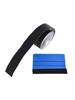 Car Vinyl Wrap Strip Tape Gloss Black Wrap Foil Kit Anti Scratch Window Door Protection Film 3/5cm*10M Car Accessories