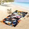 Fire Force Print Beach Towel, Large Soft Quick Dry Towel for Beach Camping Swimming