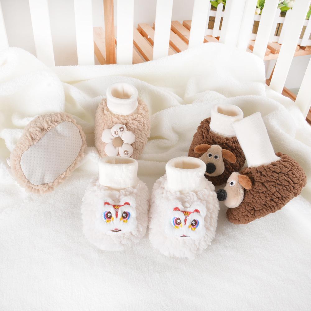 Autumn/Winter Non-Slip High-Top Baby Shoes & Socks for Boys and Girls - Newborn First Birthday Warm Footwear