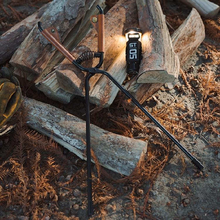 Charcoal Grills Pokers Fire Tongs Barbecue Charcoal Tong Carbon Steel Barbecue Tongs Long Handle Charcoal Pliers