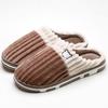 Smile Pop Women Confinement Soft Cotton Slippers Warm Non-slip Plush Home Cotton Slippers Men Winter Couple Cotton Slippers