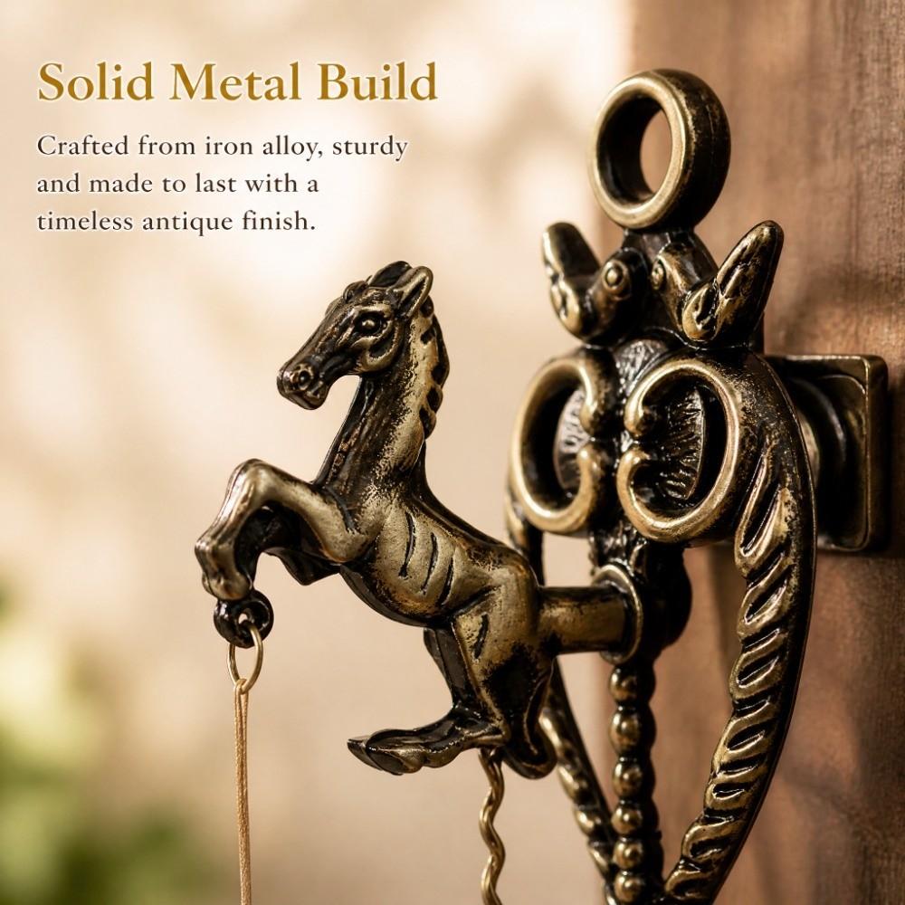Metal Wall Mount Doorbell 4.53x 2.76in Dinner Bell Wall Shopkeeper Bell Home Decoration
