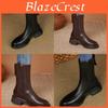 Trendige Damen Chelsea Boots mit niedrigem Schaft, Reißverschluss hinten und schlankmachendem Design