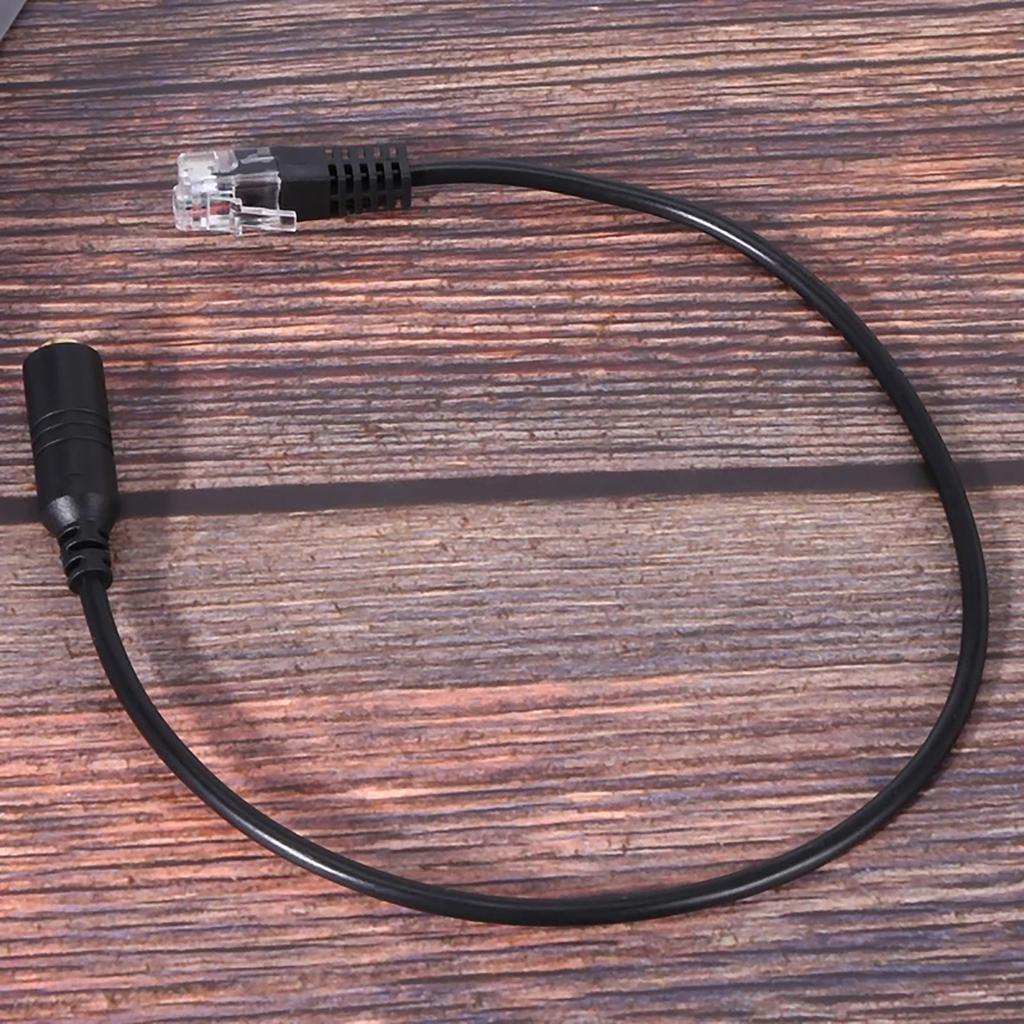 3.5mm Phone Headset To RJ9 Adapter Cable Great for Home Businesses, Offices