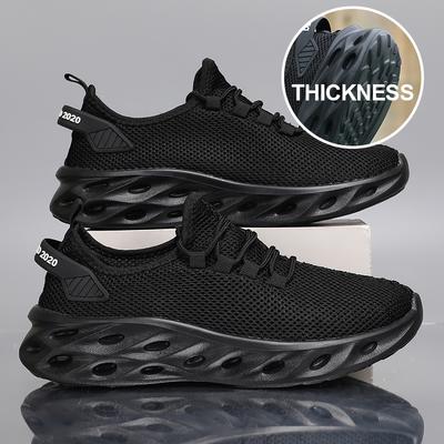 Letní pánská ležérní sportovní obuv Prodyšné lehké tenisky Outdoorová síťovaná černá běžecká obuv Atletická joggingová tenisová chůze