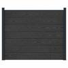 WPC and Aluminum Fence Panel Black