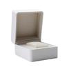 Square Watch Box Case Jewelry Display Organizer Box Fashion Wrist Watch Storage Holder (White)