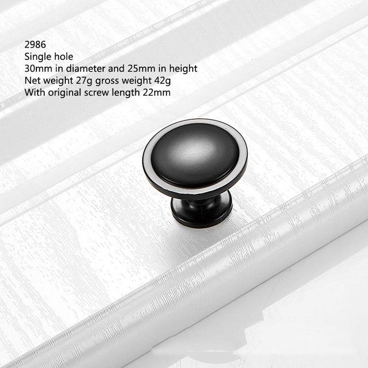 Black Handle American Style Modern Pull Antique Handles and Knobs Drawer Furniture Kitchen Cabinet